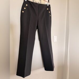 Rachel Zoe Black Pants with Gold Accent